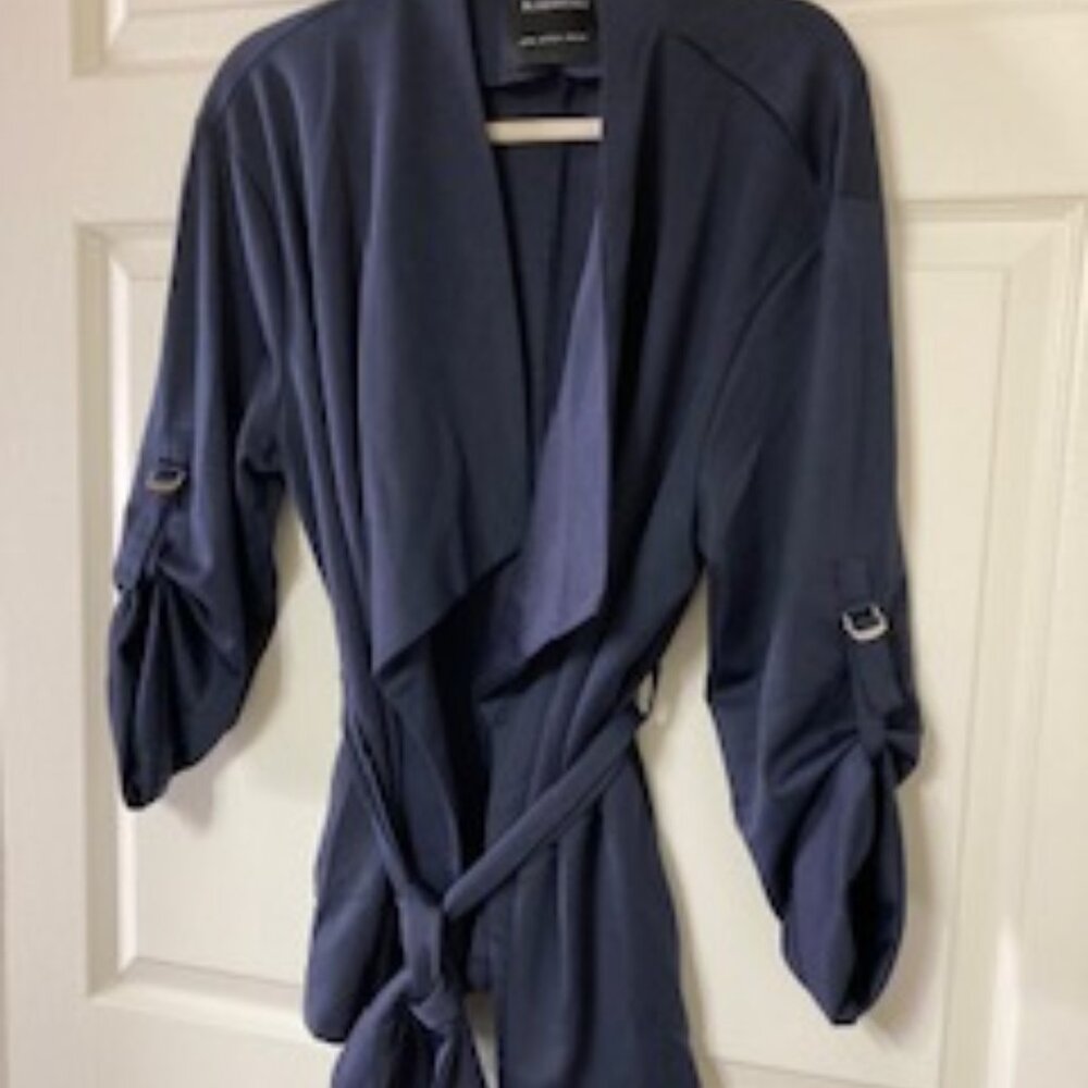 BloomChic Navy Tie Waist Blazer NWT 14/16